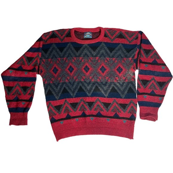 Vintage‎ Jantzen Men's Large Crewneck Pullover Knit Sweater - Picture 1 of 5